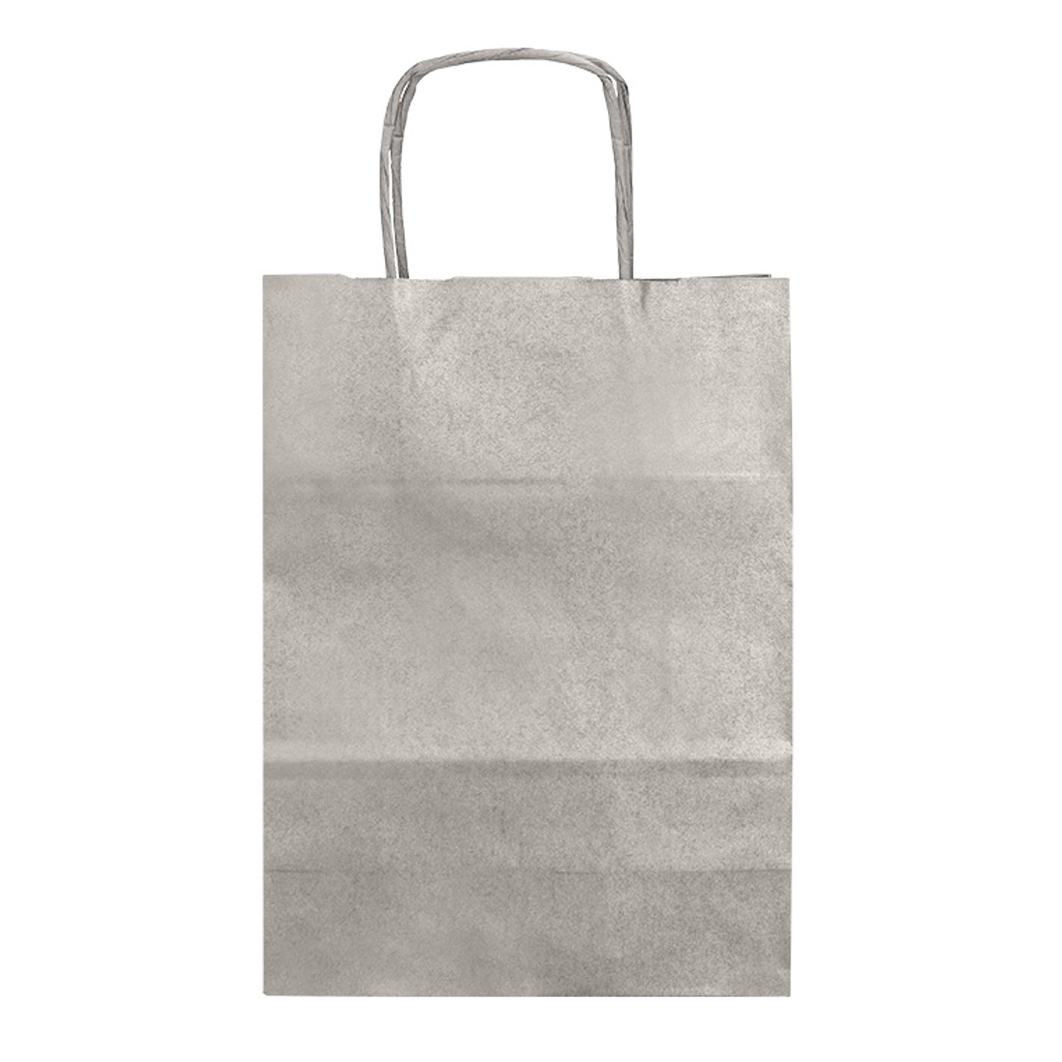 Bolsa de papel q-connect kraft prata l com asa retorcida 320x400x14 mm 2