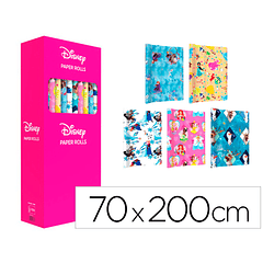 Papel de regalo basika princess rollo de 70 x 200 cm 60gr modelos surtidos