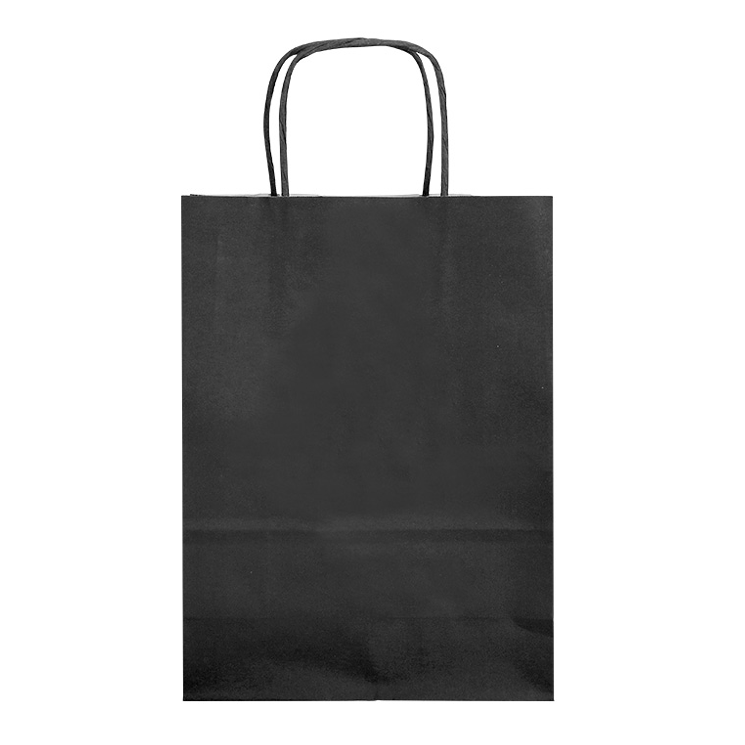 Bolsa de papel q-connect celulose preto m com asa retorcida 270x370x12 mm 4