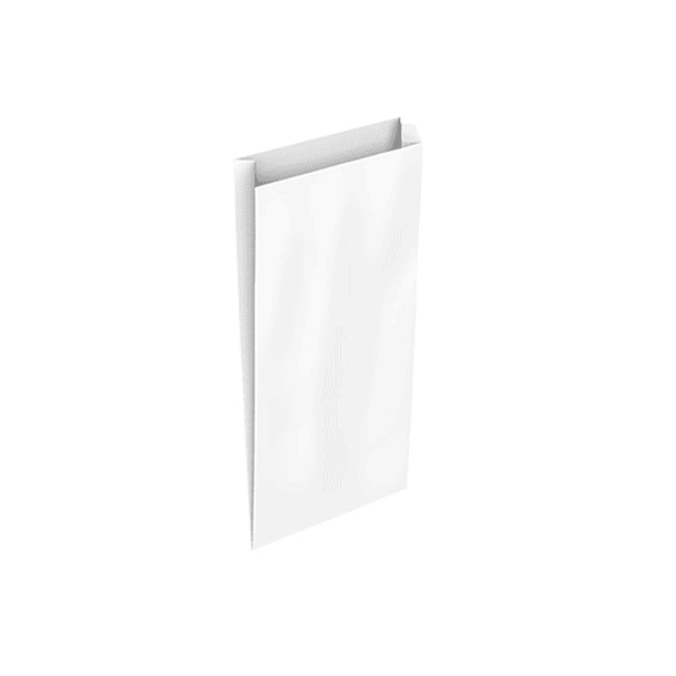 Envelope basika celulose branco com fole m 200x350x60 mm pack de 25 unidades 1