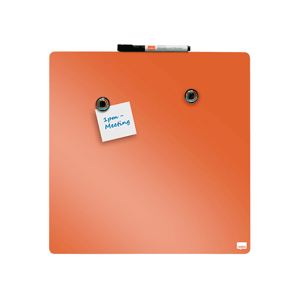 Quadro nobo magnetico para a casa cor laranja 360x360 mm 5