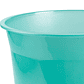 Cesto de papeis em plastico liderpapel ecouse 100% reciclado menta translucido 13 litros 275x285 mm - thumbnail 6