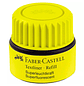 Tinta marcador faber castell fluorescente 1549 com sistema capilar cor amarelo frasco de 30 ml - Miniatura 1