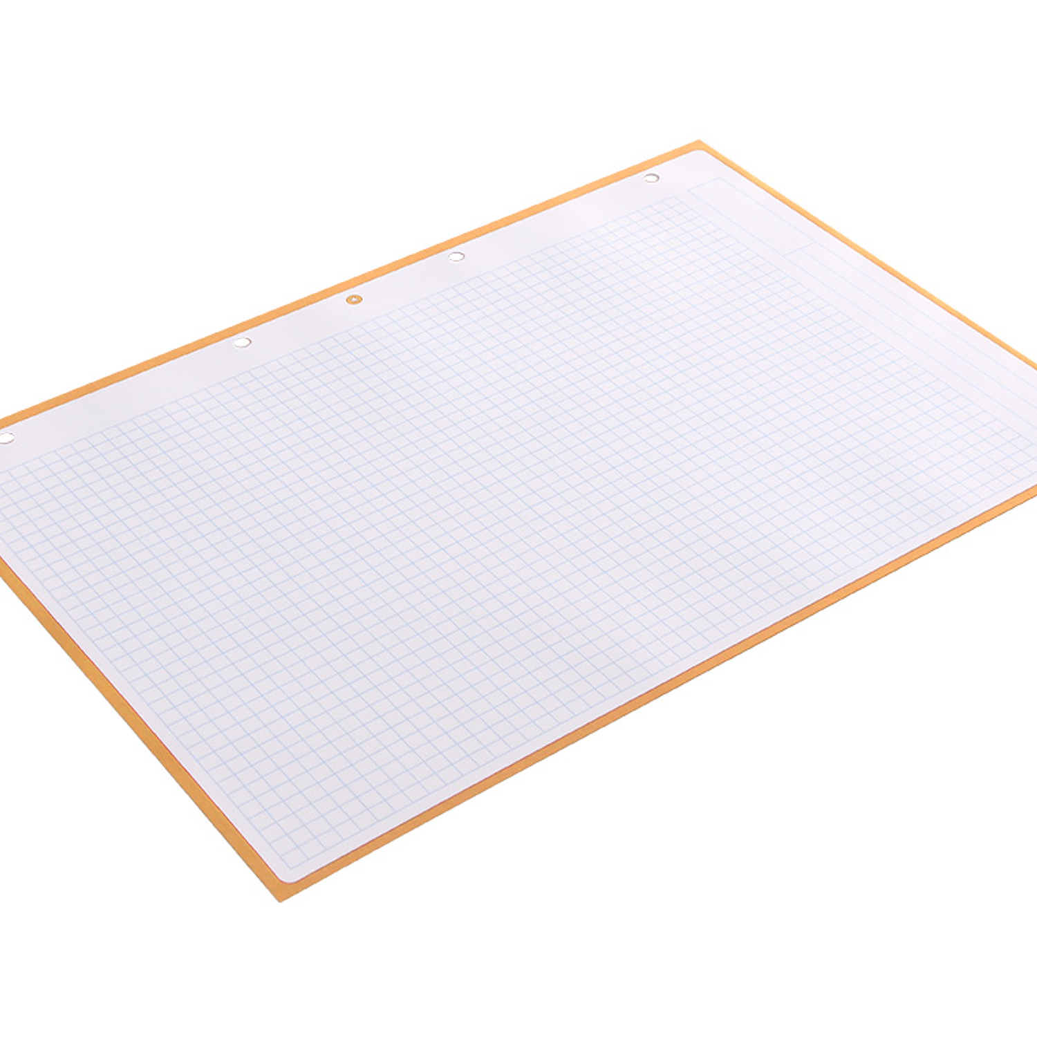 Recarga colada liderpapel antartik quadricula 5mm din a4 80 f 90 gr 4 furos 1 banda moldura cor amarelo claro 8