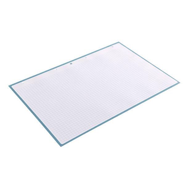 Recarga colada liderpapel antartik quadricula 5mm din a4 80 f 90 gr 4 furos 1 banda moldura cor celeste 7