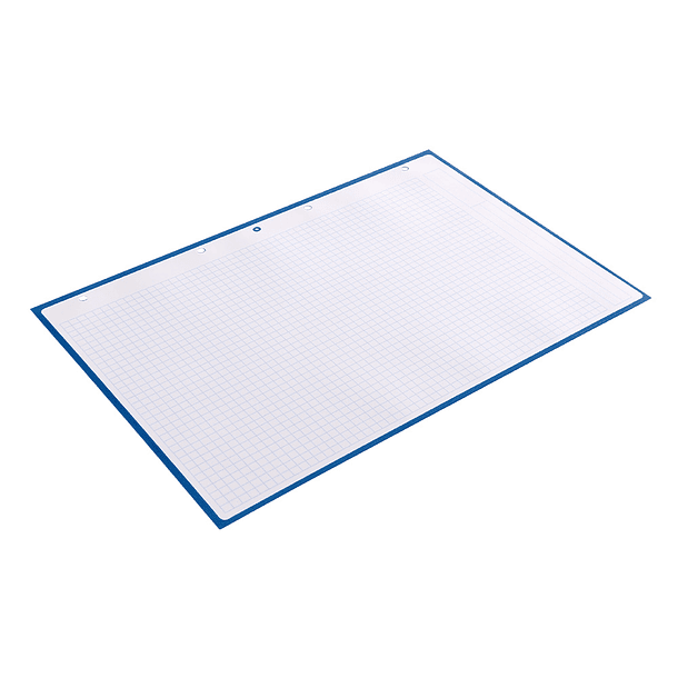 Recarga colada liderpapel antartik quadricula 5mm din a4 80 f 90 gr 4 furos 1 banda moldura cor azul escuro 7