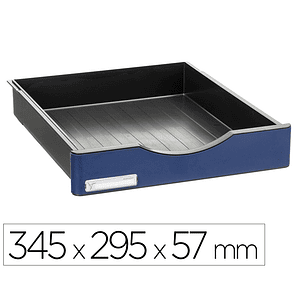 Gaveta modular archivo 2000 archivodoc grande frente amovivel cor azul 345x295x57 mm