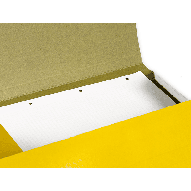 Pasta liderpapel de elasticos folio 3 abas cartao plastificado cor amarelo 8