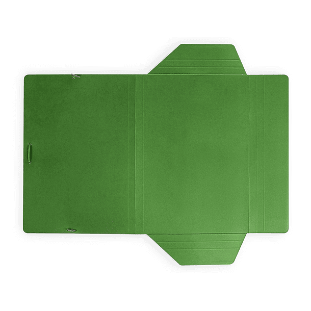 Pasta liderpapel de elasticos folio 3 abas cartao plastificado cor verde 7