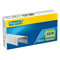 Agrafes rapid 23/8 mm galvanizados caixa de 1000 unidades