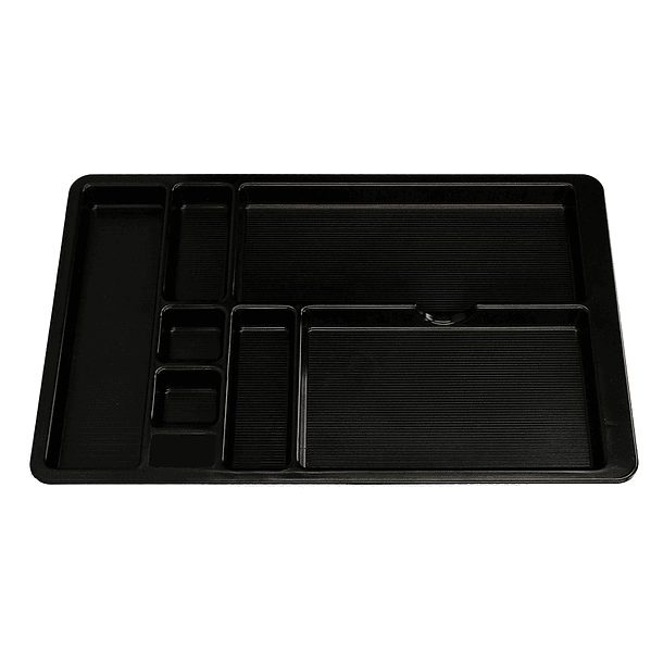 Bandeja organizadora q-connect de gavetas cor preto 364x225x21 mm 1