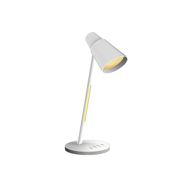 Candeeiro de escritorio q-connect secretaria abs tatil 6w 32 led 360lm cor branco 1