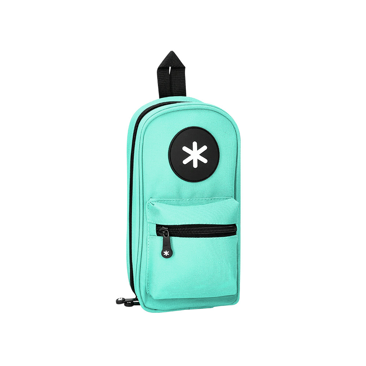 Estojo escolar antartik forma de mochila com bolso e 4 de...