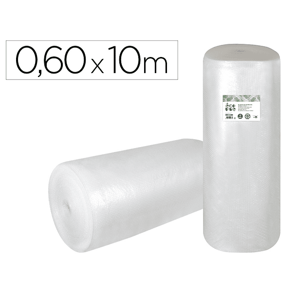 Plastico com bolhas liderpapel ecouse 0.60x10m 30% de plastico reciclado 1