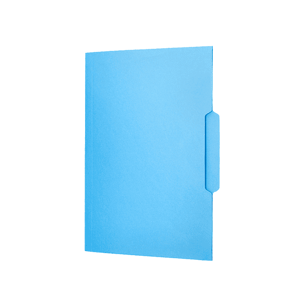 Classificador liderpapel em cartolina folio pestana central 240g/m2 azul 5