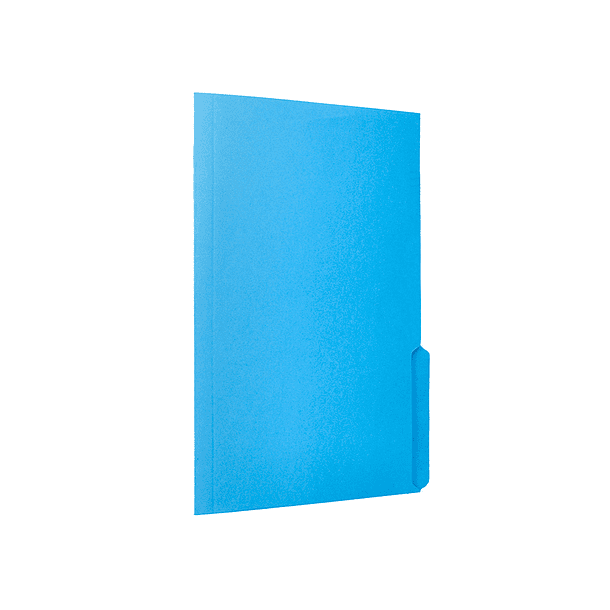 Classificador liderpapel em cartolina din a4 pestana direita 240g/m2 azul 5