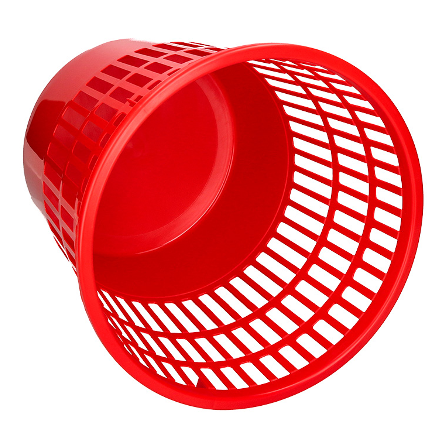 Cesto de papeis q-connect em plastico 15 litros cor vermelho 285x290 mm 2