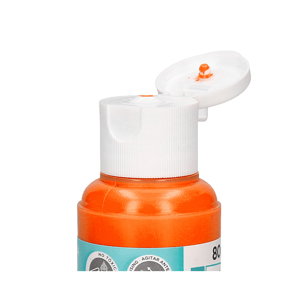 Pintura acrilica liderpapel frasco de 80 ml laranja 2