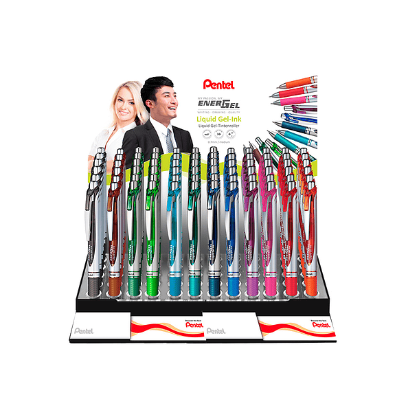 Expositor pentel bl77 com 6 duzias e 12 cores sortidas 2