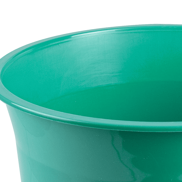 Cesto de papeis em plastico liderpapel ecouse 100% reciclado menta opaco 13 litros 275x285 mm 5