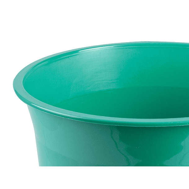 Cesto de papeis em plastico liderpapel ecouse 100% reciclado menta opaco 13 litros 275x285 mm 4