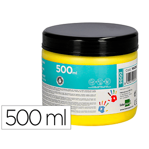 Pintura a dedos liderpapel frasco de 500 ml amarelo