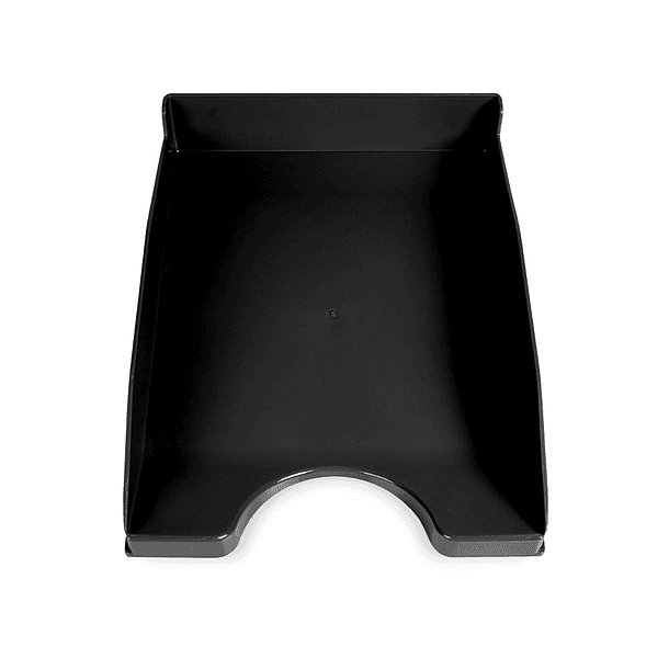 Bandeja de secretaria liderpapel ecouse 100% plastico reciclado 240x70x340mm cor preto 5