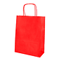 Bolsa de papel q-connect celulose vermelho s com asa retorcida 240x320x10 mm - Miniatura 3