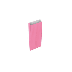 Envelope basika celulose rosa com fole xxs 100x200x30 mm pack de 25 unidades