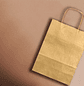 Bolsa de papel q-connect kraft ouro l com asa retorcida 320x400x14 mm - Miniatura 9