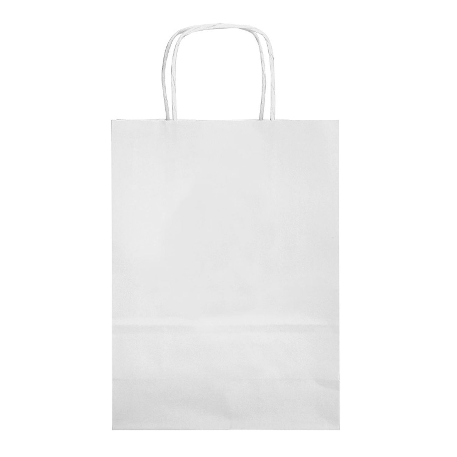 Bolsa de papel q-connect celulose branco xs com asa retorcida 180x240x80 mm 3