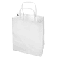 Bolsa de papel q-connect celulose branco xs com asa retorcida 180x240x80 mm - Miniatura 7