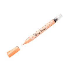 Pincel pentel milky brush cor pastel laranja