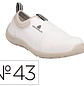 Sapatos de seguranca deltaplus microfibra pu sola pu mono-densidade cor branco tamanho 43 - Miniatura 1