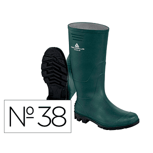 Botas deltaplus de seguranca stone pvc verde sola de pitoes tamanho 38