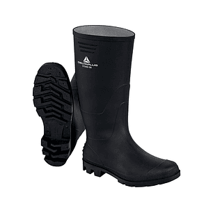 Botas deltaplus de seguranca stone pvc preto sola de pitoes tamanho 48