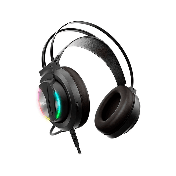 Auricular krom kappa gaming stereo com microfone flexivel iluminacao led rgb arco-iris comprimento cabo 210 cm 4