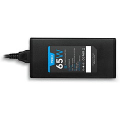 Adaptador de corrente nox para portatil 65w usb com 10 conectores