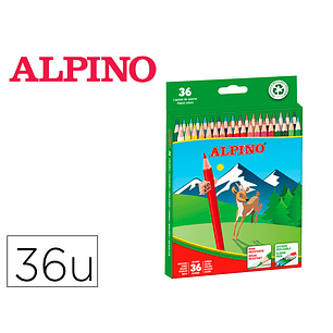 Lapis de cor alpino caixa 36 cores sortidas