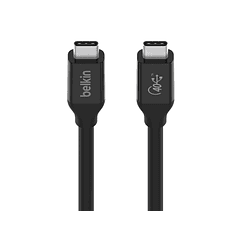 Cabo belkin inz001bt0.8mbk usb4 usb-c usb-c pd 100w 40gbps 0.80m