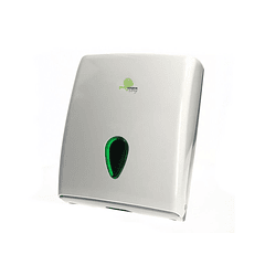 Dispensador toallas secamanos bunzl greensource plegadas en c/v/w/z fabricado en abs color blanco