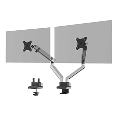 Braco para monitor plano duplo durable norma vesa com altura inclinacao e rotacao ajustavel ate 32\&quot; e ate 8 kg