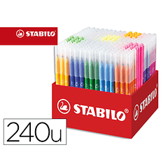 Lapis de cor stabilo trio az school pack de 240 unidades 20 cores sortidas