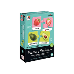 Jogo diset educativo frutas e legumes