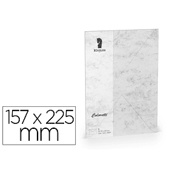 Envelope rossler coloretti c5 cor marmore cinza 157x225 mm pack de 5 unidades