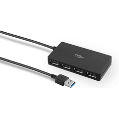 Hub nox 4 portas usb 3.0 compativel com windows mac e linux