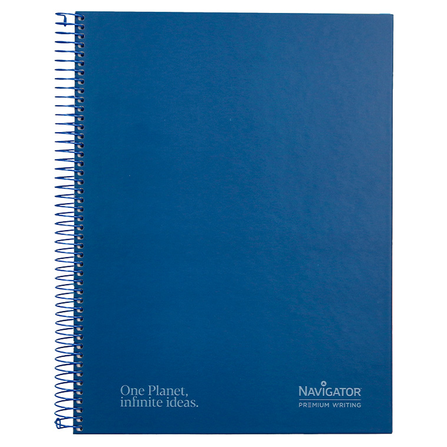 Caderno espiral navigator a4 micro capa forrada 120 f 80 gr pautado 5 bandas 4 furos cor azul marinho 5