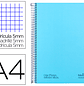 Caderno espiral navigator a4 micro capa forrada 120 f 80 gr quadricula 5mm 5 bandas 4 furos cor celeste - Miniatura 2