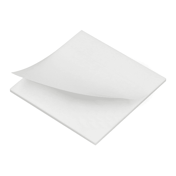 Bloco de notas adesivas q-connect removiveis plastico translucido branco com 50 folhas 76x76 mm 8