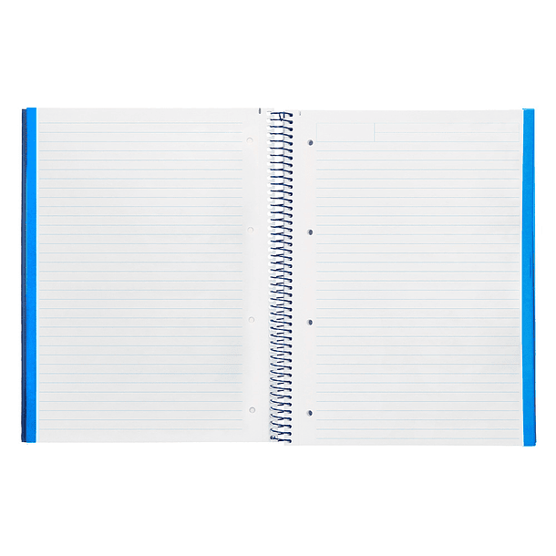 Caderno espiral navigator a4 micro capa forrada 120 f 80 gr pautado 5 bandas 4 furos cor azul marinho 7